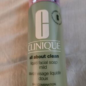NEW Clinique All About Clean Liquid Facial Soap - Dry Combination 6.7 oz